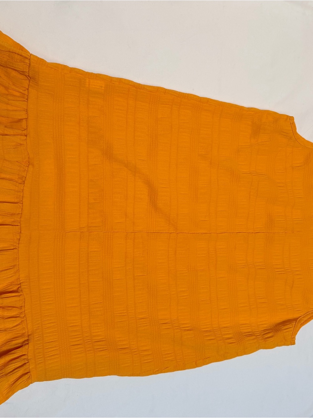Mustard Ruffle Hem Dress - Picture 4 of 4